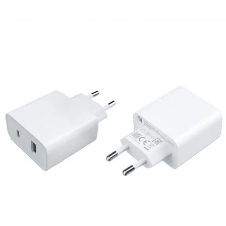 Xiaomi Mi 33W Cargador de Pared Dual USB-C y USB-A Blanco